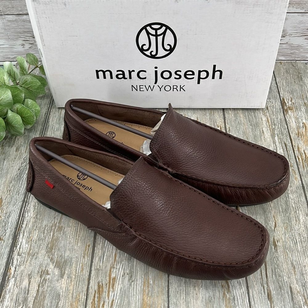 Marc Joseph Dwight Place Moc Toe Driver Golf Leather Shoes Size 12